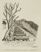 L'ancien boulevard des canons, Tananarive / M.C. Mayor [del.]. - Paris : Société des Missions évangéliques, 1933. - 1 dess. (ill. de livre) : grav., en noir ; 11,5 x 9 cm (im.), 25 x 16 cm (f.).<br />
Dans : "Un petit continent : Madagascar" / H. Rusi...
