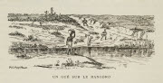 Un gué sur le mangoro / M.C. Mayor [del.]. - Paris : Société des Missions évangéliques, 1933. - 1 dess. (ill. de livre) : grav., en noir ; 5,5 x 11 cm (im.), 25 x 16 cm (f.).<br />
Dans : "Un petit continent : Madagascar" / H. Rusillon..., 2e éd., p...