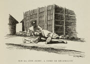 Sur la Côte Ouest, à titre de réciprocité / M.C. Mayor [del.]. - Paris : Société des Missions évangéliques, 1933. - 1 dess. (ill. de livre) : grav., en noir ; 8,5 x 11,5 cm (im.), 25 x 16 cm (f.).<br />
Dans : "Un petit continent : Madagascar" / H...