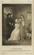 Le missionnaire : si c'est l'oeuvre de Dieu, que sa volonté soit faite / Desane [i.e. Desenne] del.t ; T. Ruhierre Sculpcit. - Paris : P. Dupont, 1825. - 1 est. (ill. de livre) : grav. ; 25,7 x 11,5 cm.<br />
Dans : "Oeuvres complètes de Jacques Henri-B...